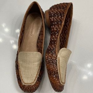 Bernardo edyth luggage woven raffia loafers shoes